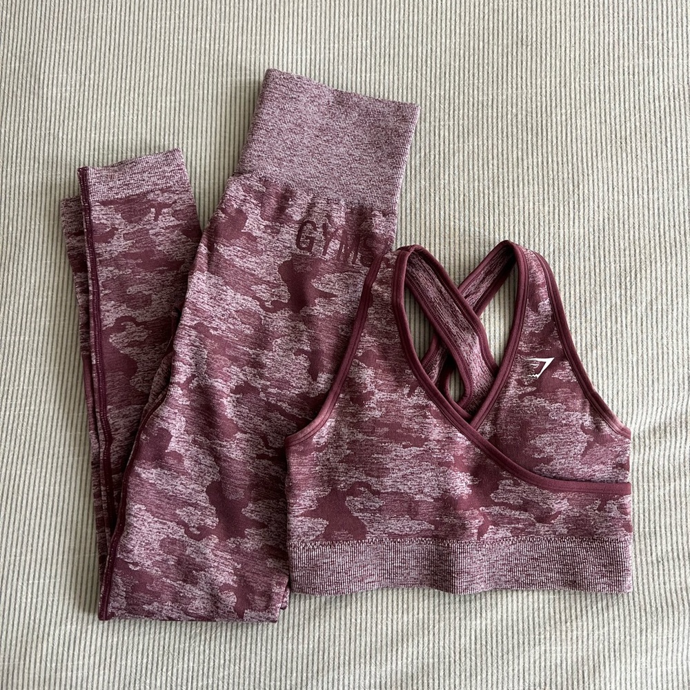 Gymshark OG Camo Seamless Set XS